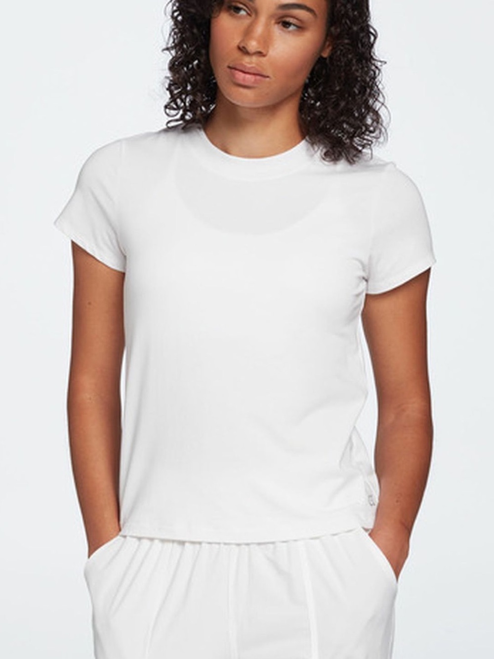 CALIA Women's Everyday Crewneck Tee - Pure White
